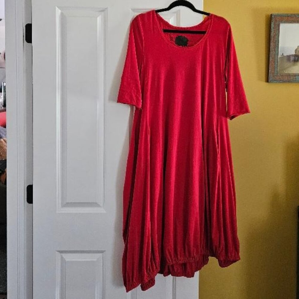 Rundholz Bold Red Knit Dress